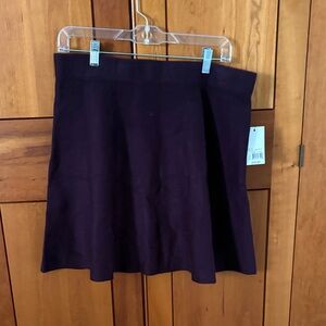 Kohl's 9 West Deep Purple Skater Sweater Skirt